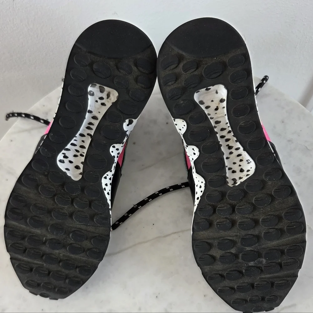 Steve Madden Women’s Cliff Sneakers Platform Animal Print Pink Turquoise Retro 8 - Picture 6 of 13